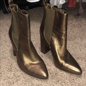 Vince Camuto Gold Booties